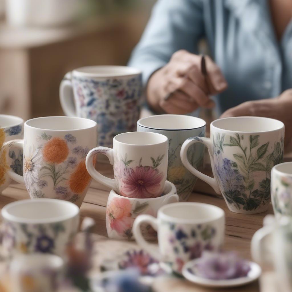 Selecting a Hand Painted Floral Mug Based on Personal Preferences