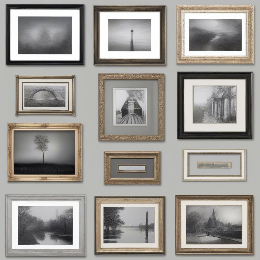 Different frame styles and how they complement various artwork types