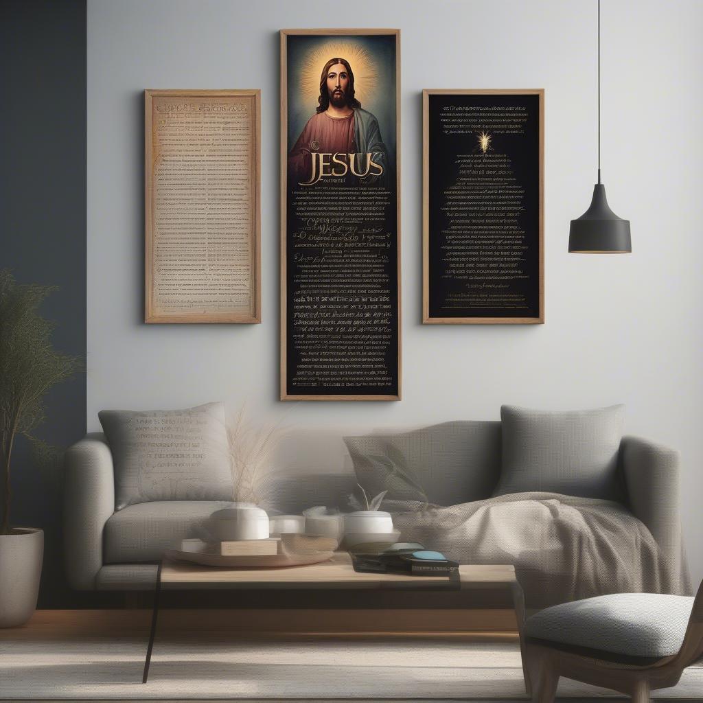 Different Styles of Christian Canvas Wall Hangings