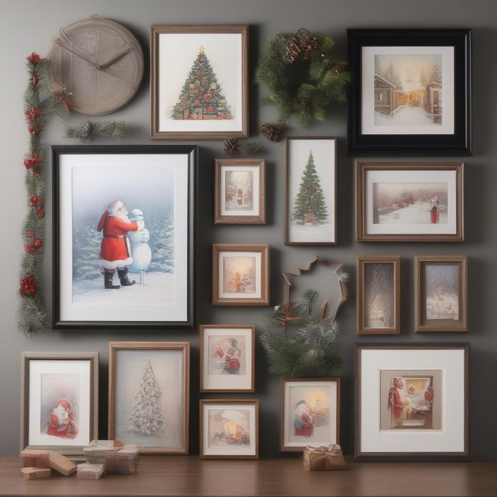 Christmas Art Gallery Wall