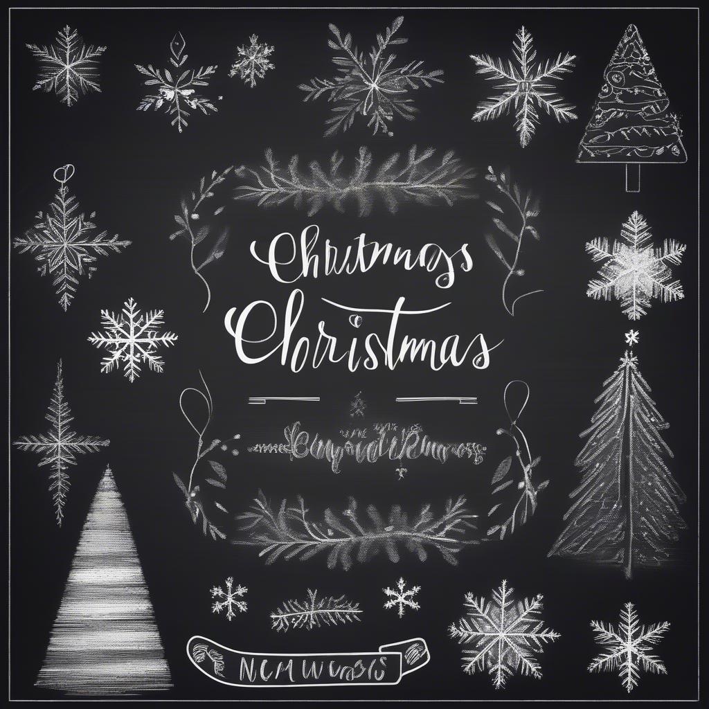 Christmas Chalkboard Art Designs