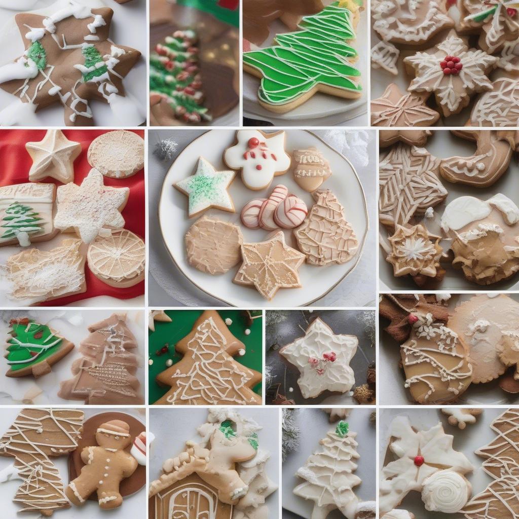 Christmas Cookie Art Inspiration: A collection of inspiring Christmas cookie art designs.