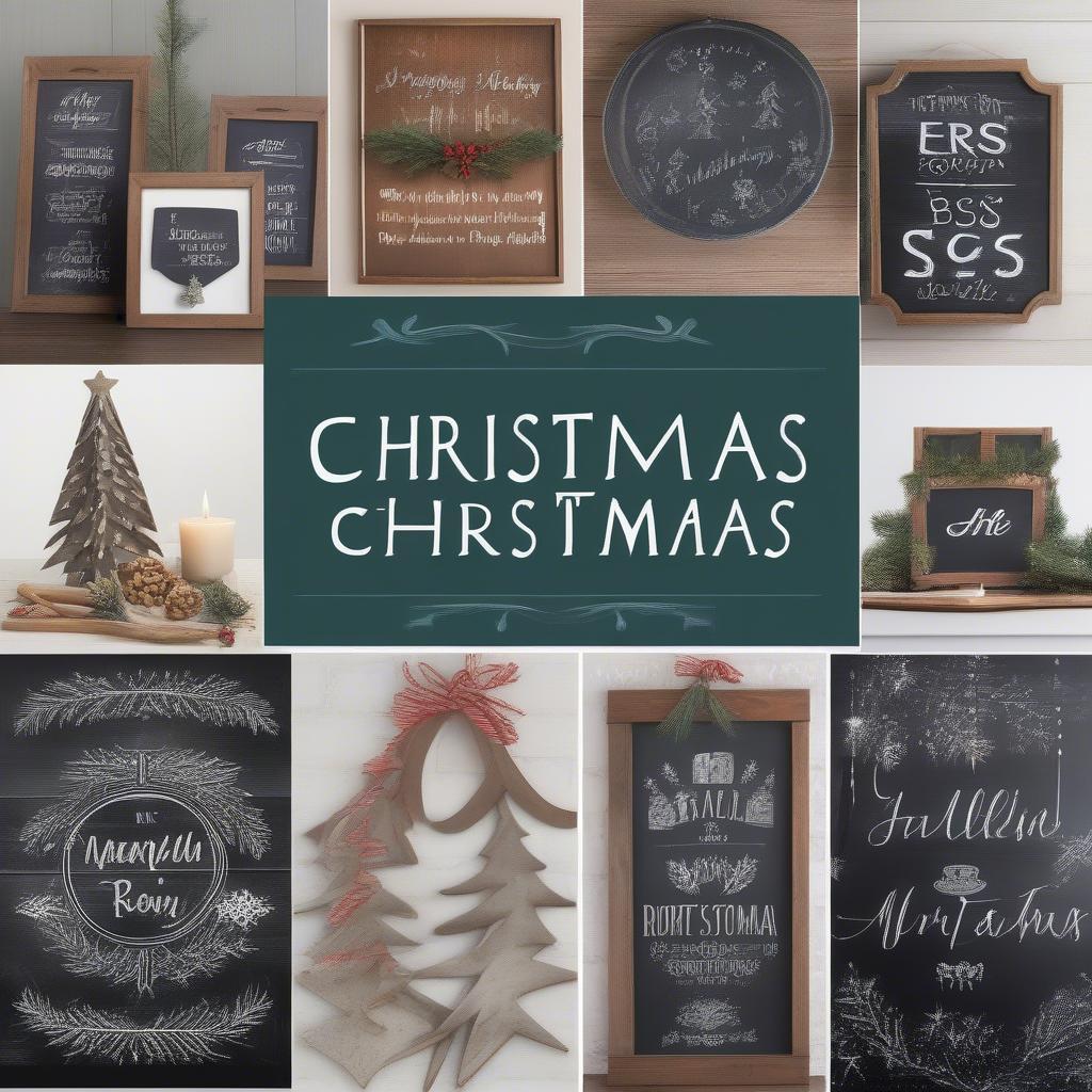 Christmas Decorative Sign Styles