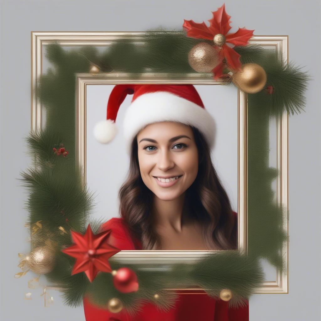 Festive Facebook Profile with Christmas Frame