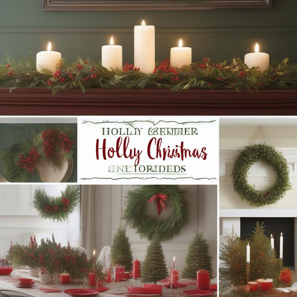 Christmas Holly Decor Ideas