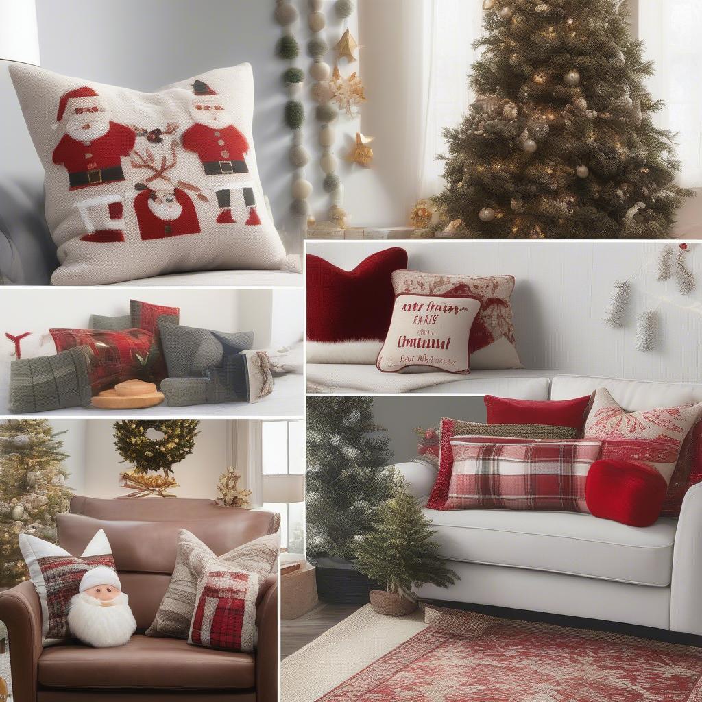 Christmas Lumbar Pillow Decor Ideas