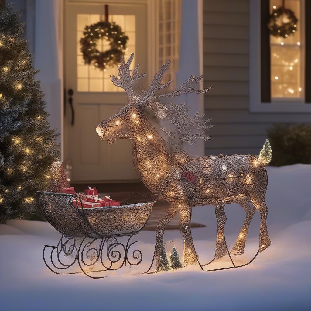 Christmas Metal Decor Outdoor Display