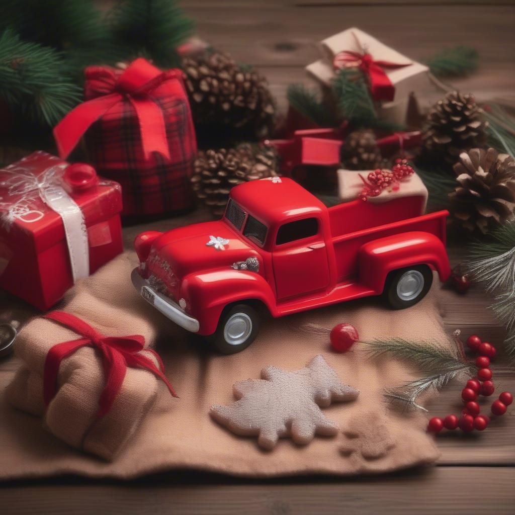 Christmas Old Red Truck Gifts