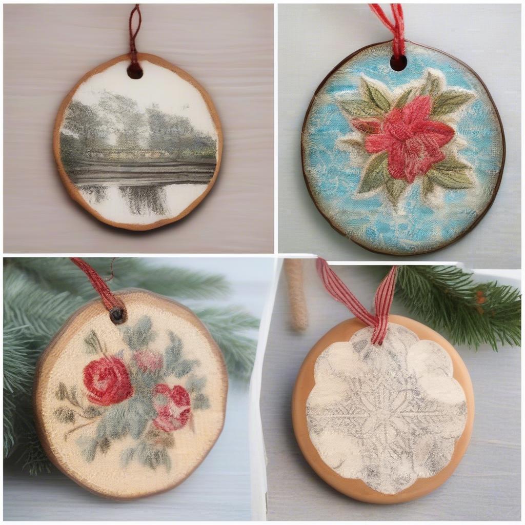 Different methods to create personalized photo ornaments