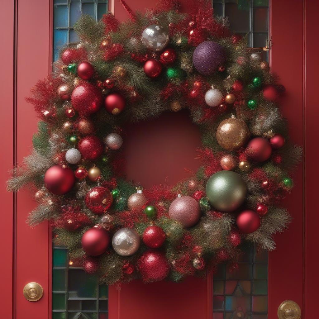 DIY Christmas Ornament Door