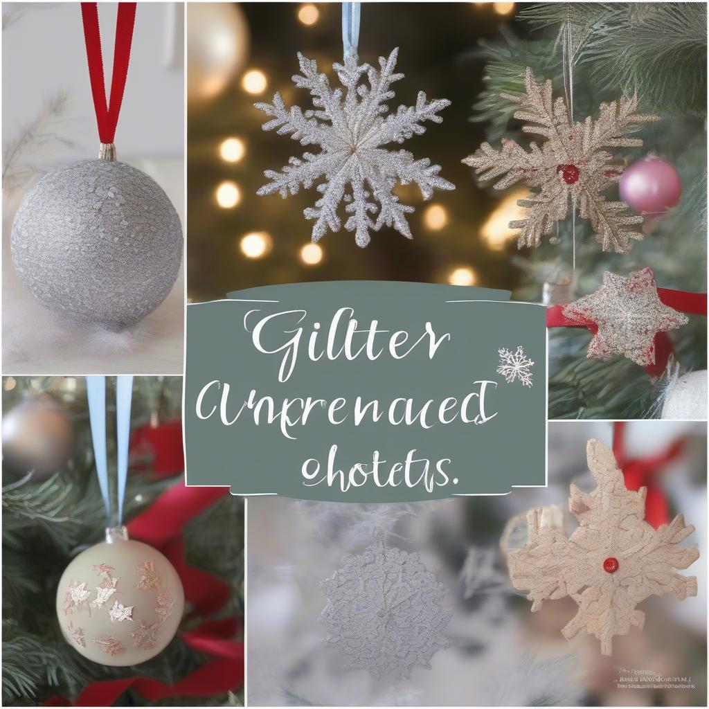 Adding embellishments to personalized Christmas ornaments