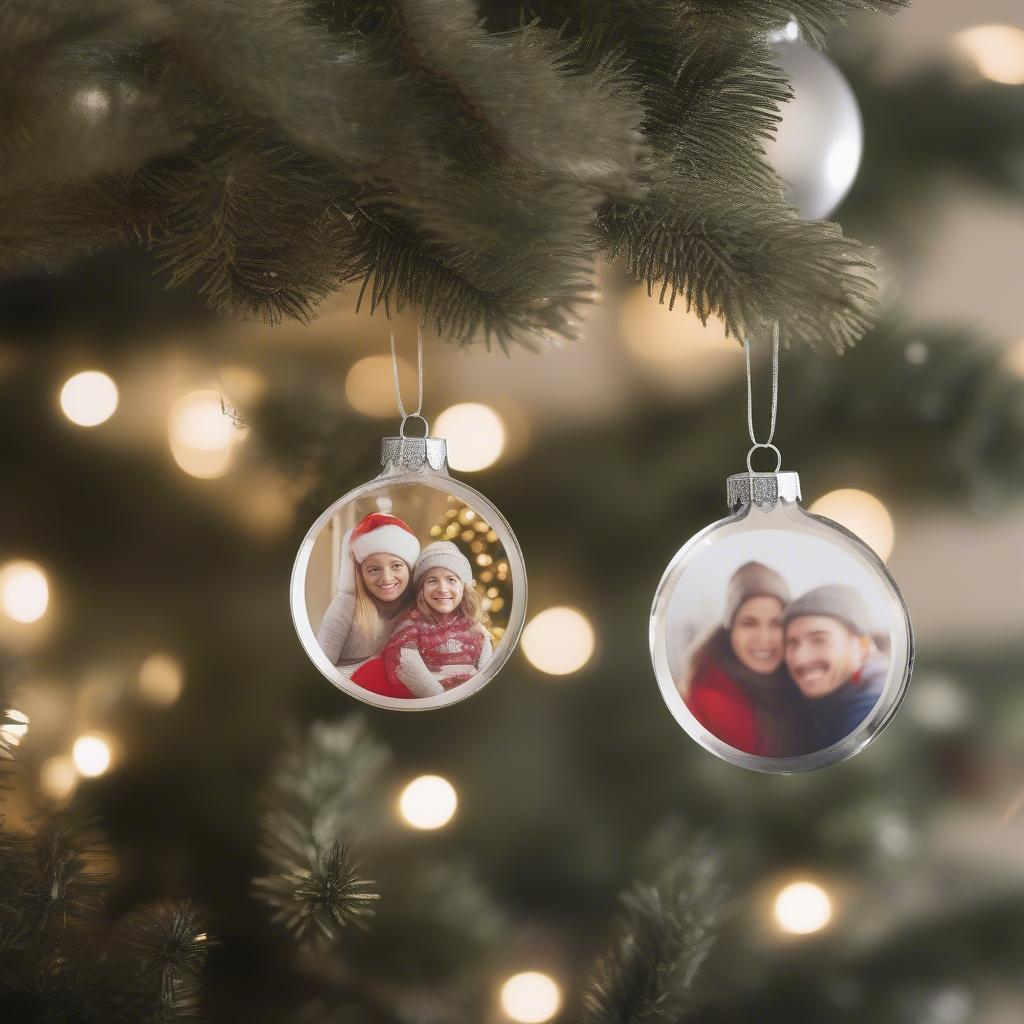 Personalized Christmas Ornaments with Family Photos