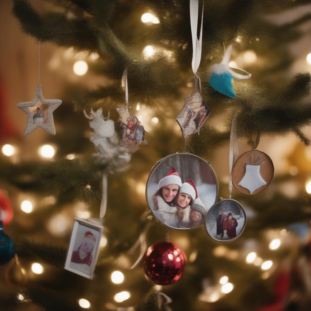 Variety of Christmas Picture Ornaments