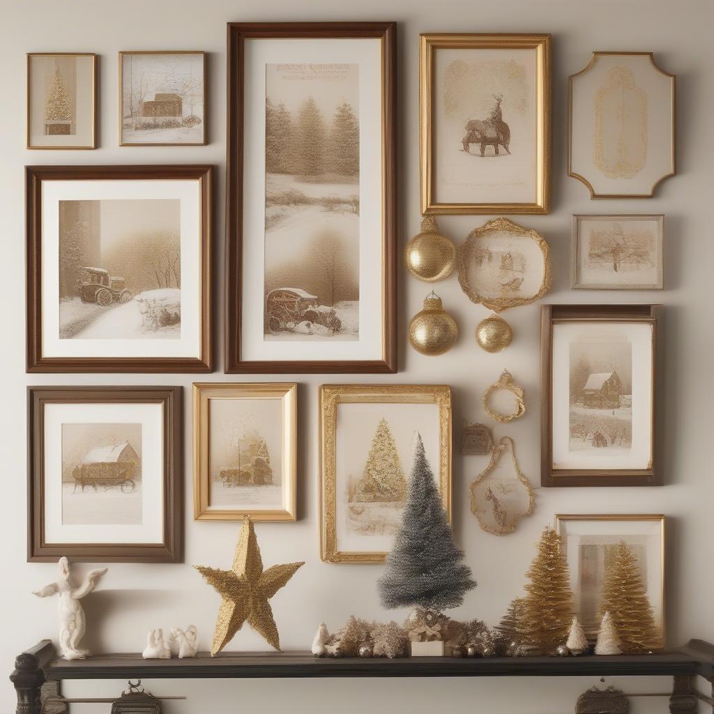 A Christmas Print Gallery Wall