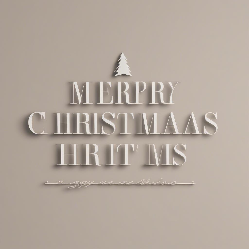 Modern Christmas Shop Sign Design