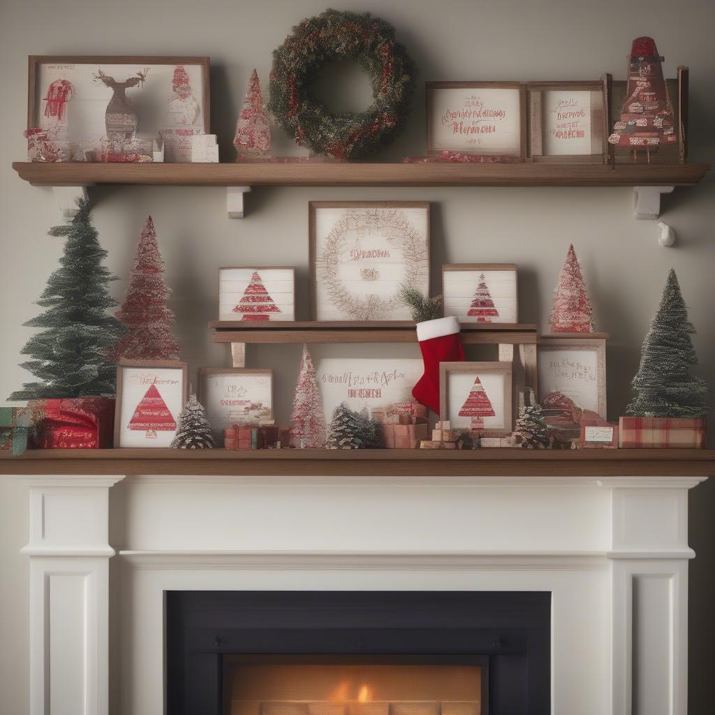 Christmas Sign Display Ideas for the Living Room