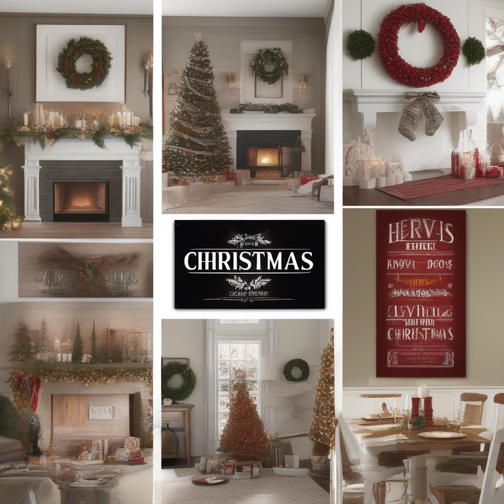 Christmas Sign Placement Ideas in Different Areas of a Home