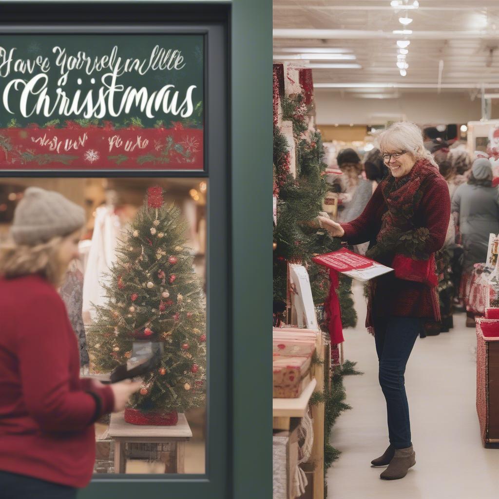 Christmas Sign Shopping Options: Online Marketplaces and Local Artisans