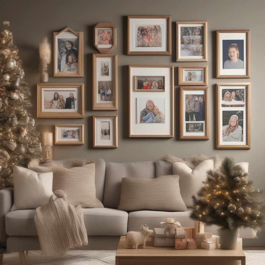 Christmas Wood Frame Gallery Wall