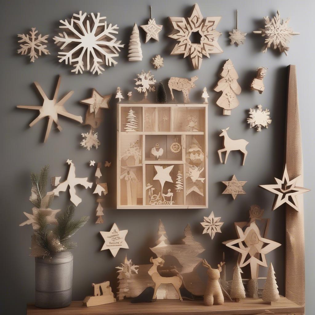 Christmas Wood Wall Decor Gallery Wall