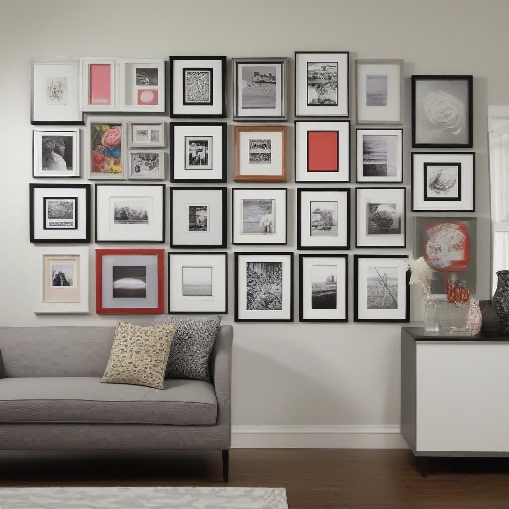 Circle Picture Frame Gallery Wall