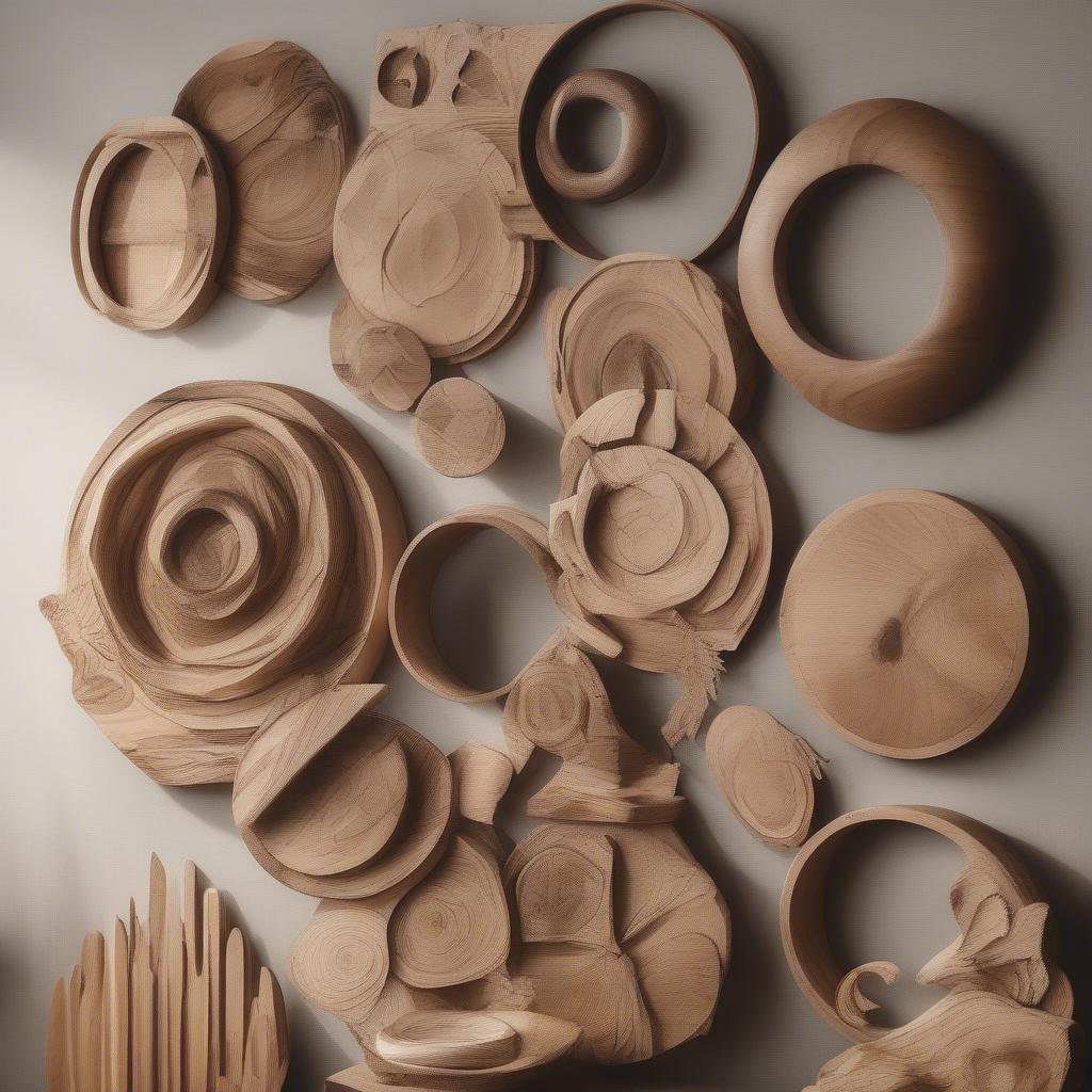 Circular Wood Art Wall Decor