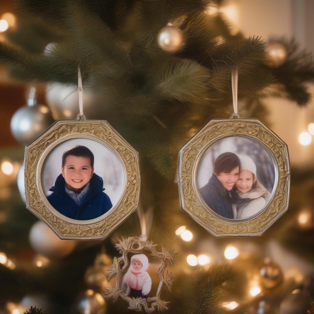 Classic Metal Frame Photo Ornaments