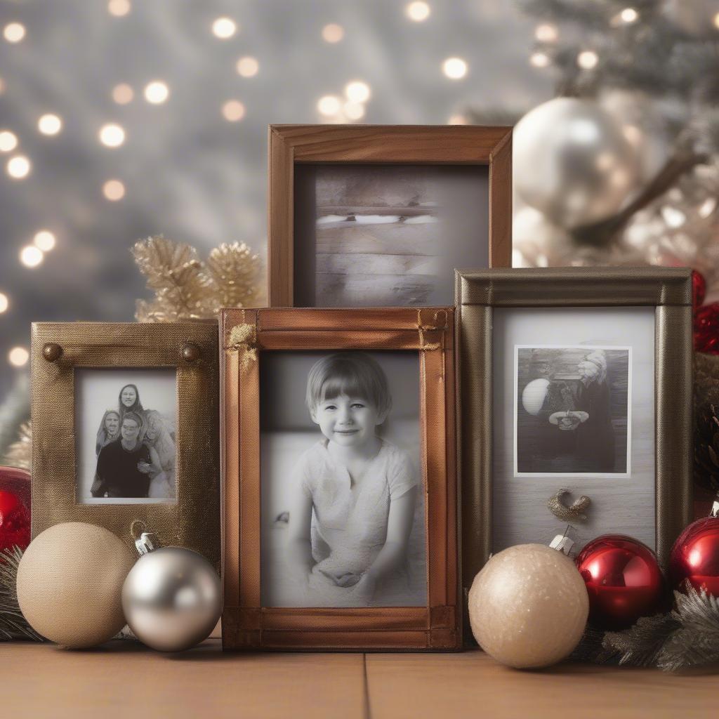 Classic Photo Ornament Frames in Various Materials