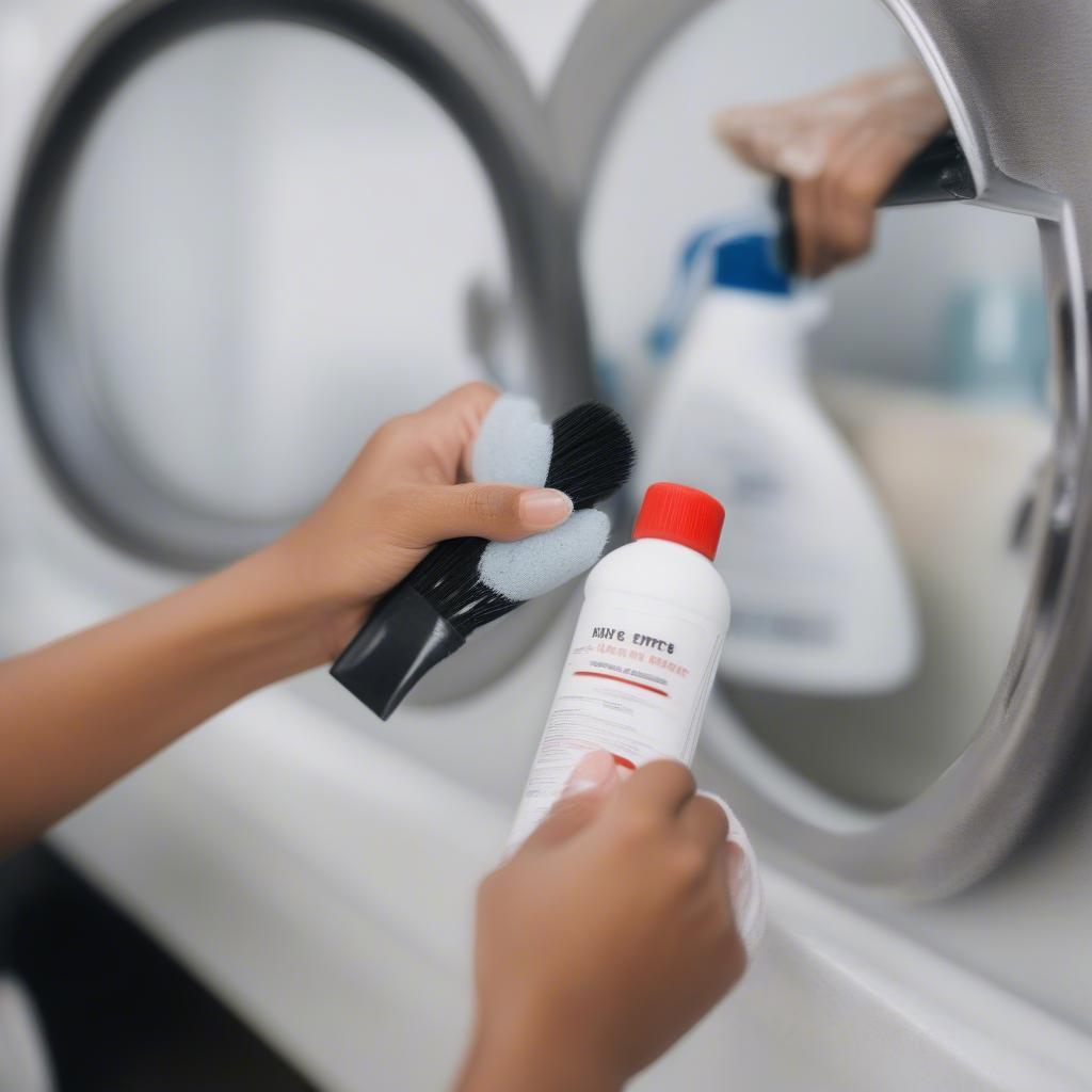 Cleaning Sneakers with a Kit