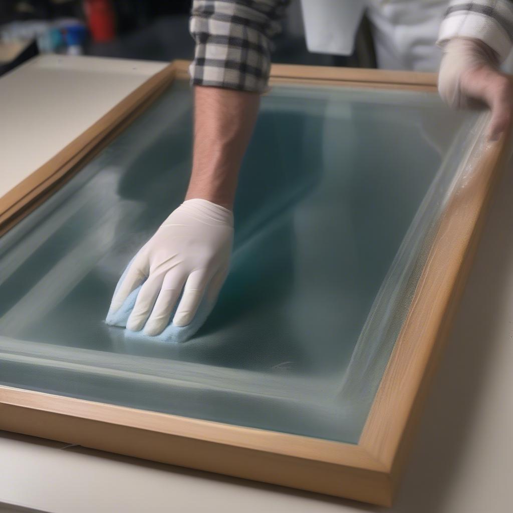 Cleaning 12x16 Frame Glass