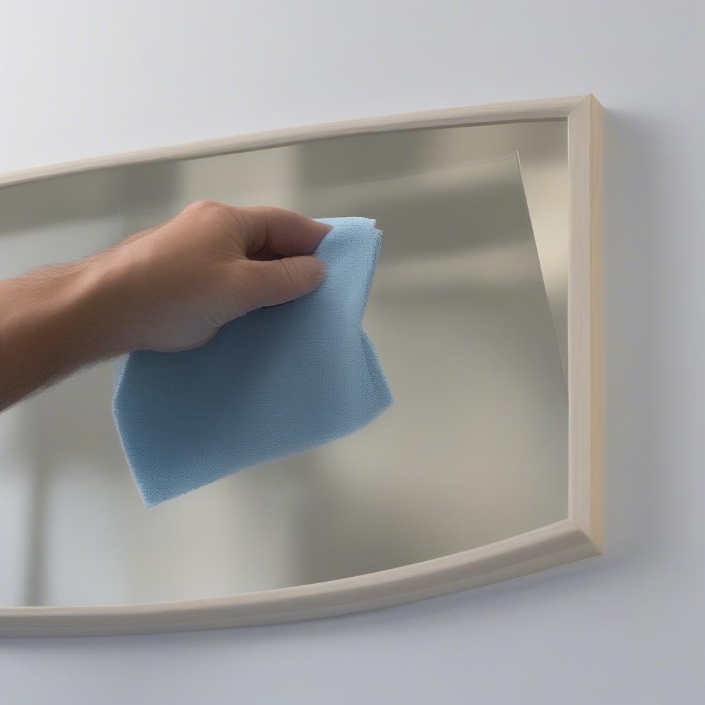 Proper cleaning technique for acrylic frames