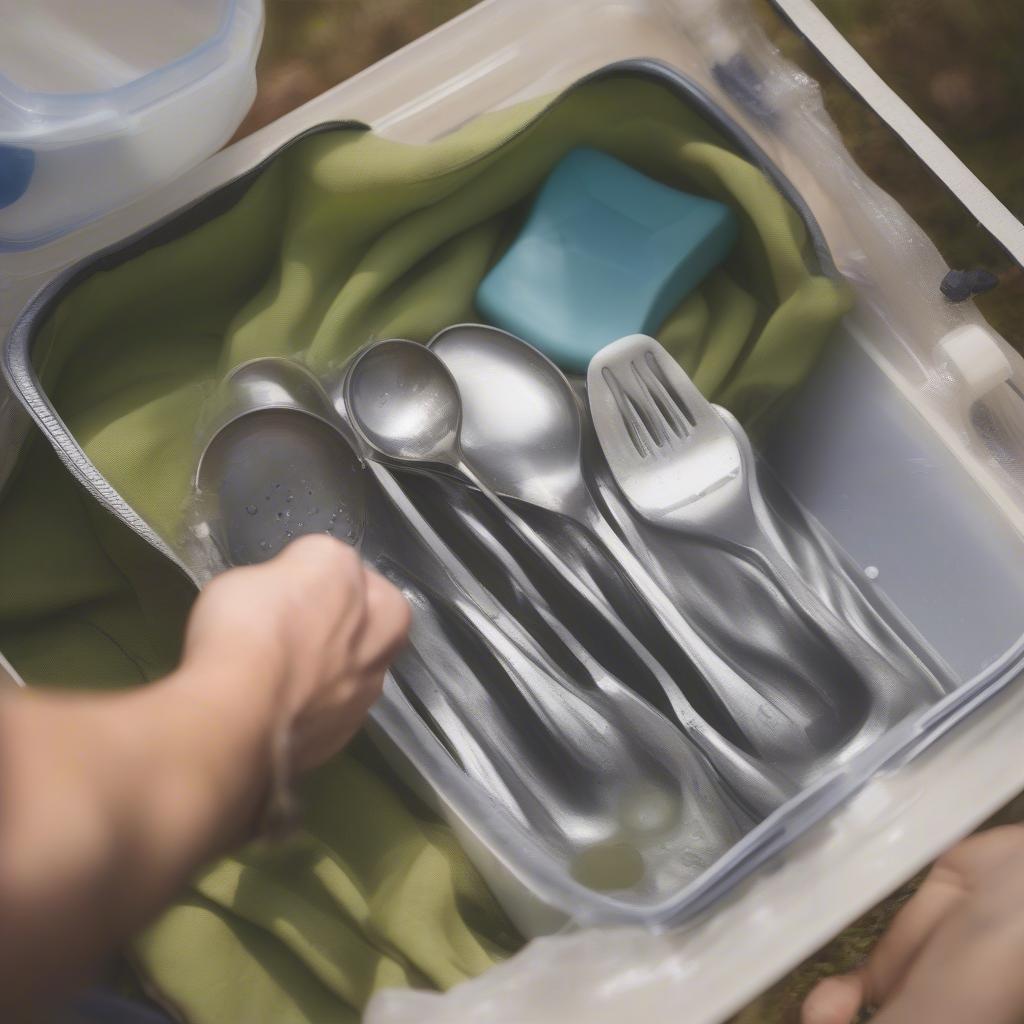 Cleaning and Storing Camping Cutlery