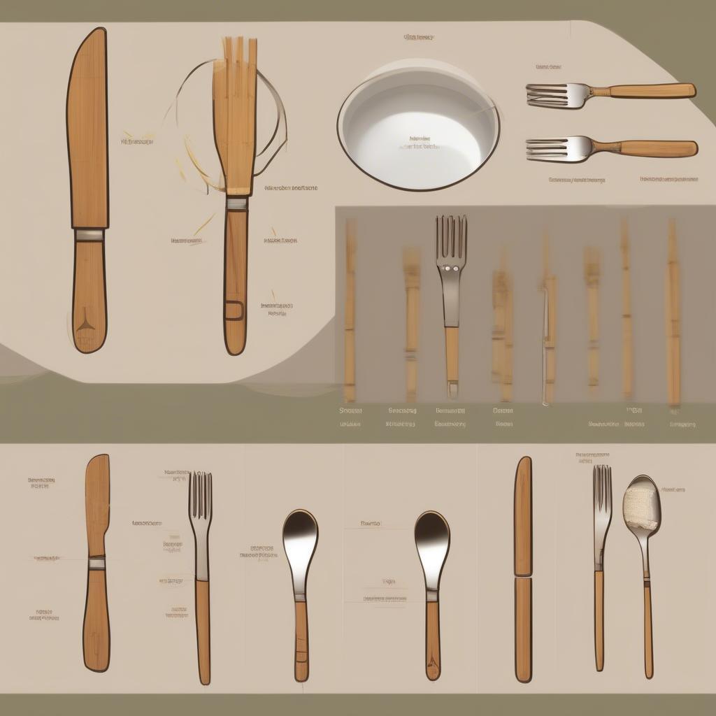 Properly cleaning bamboo utensils.