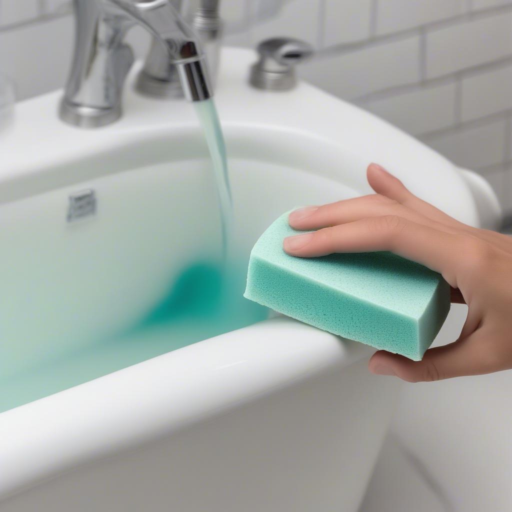 Cleaning a Bathtub Soap Dish