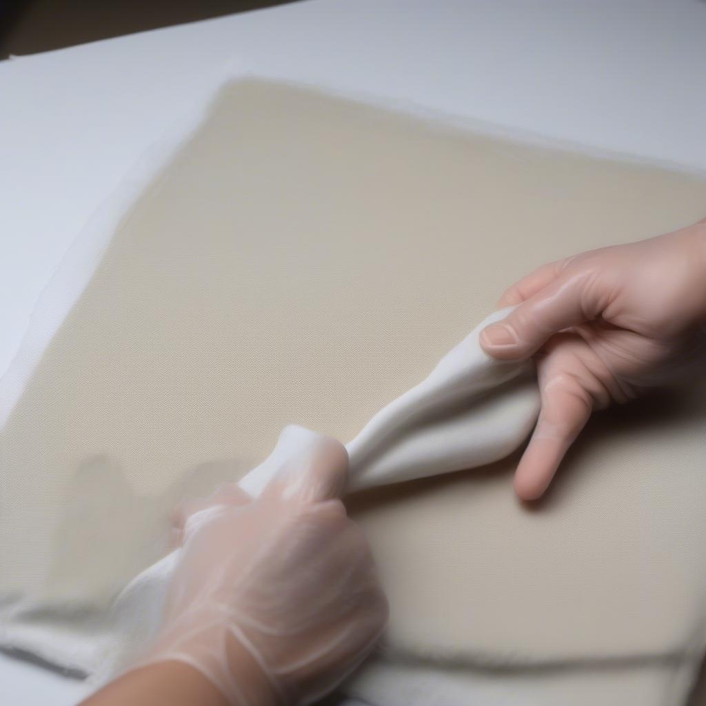 Cleaning a Canvas Frame