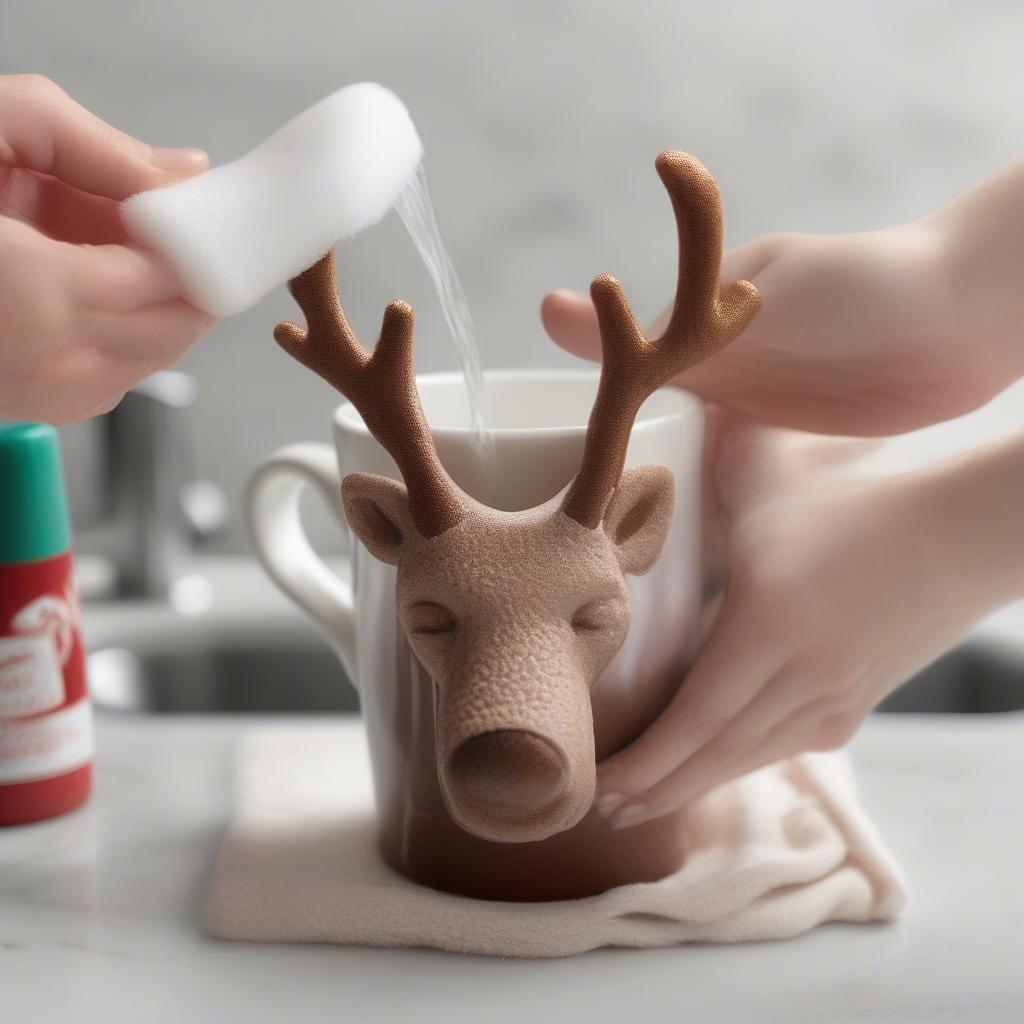 Properly Cleaning a Cheeky Reindeer Mug