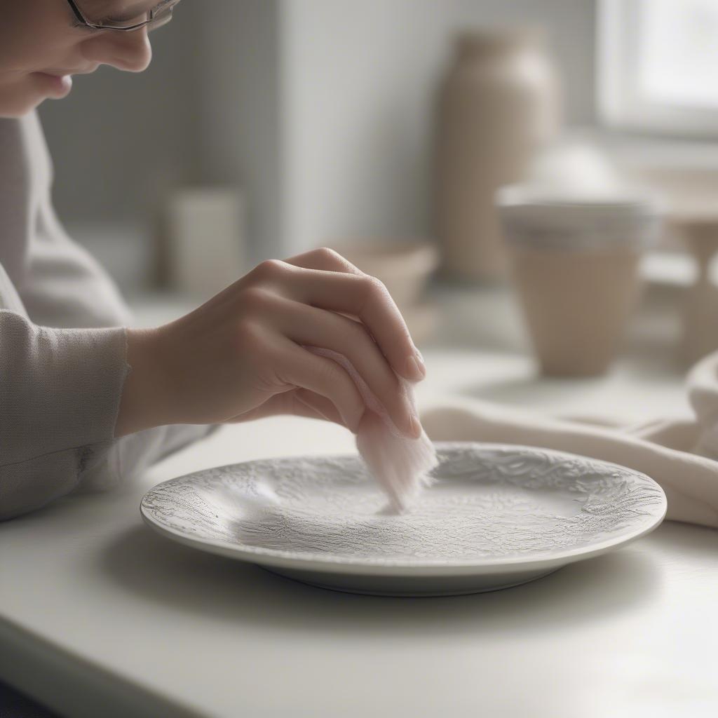 Cleaning Decorative Ceramic Plates