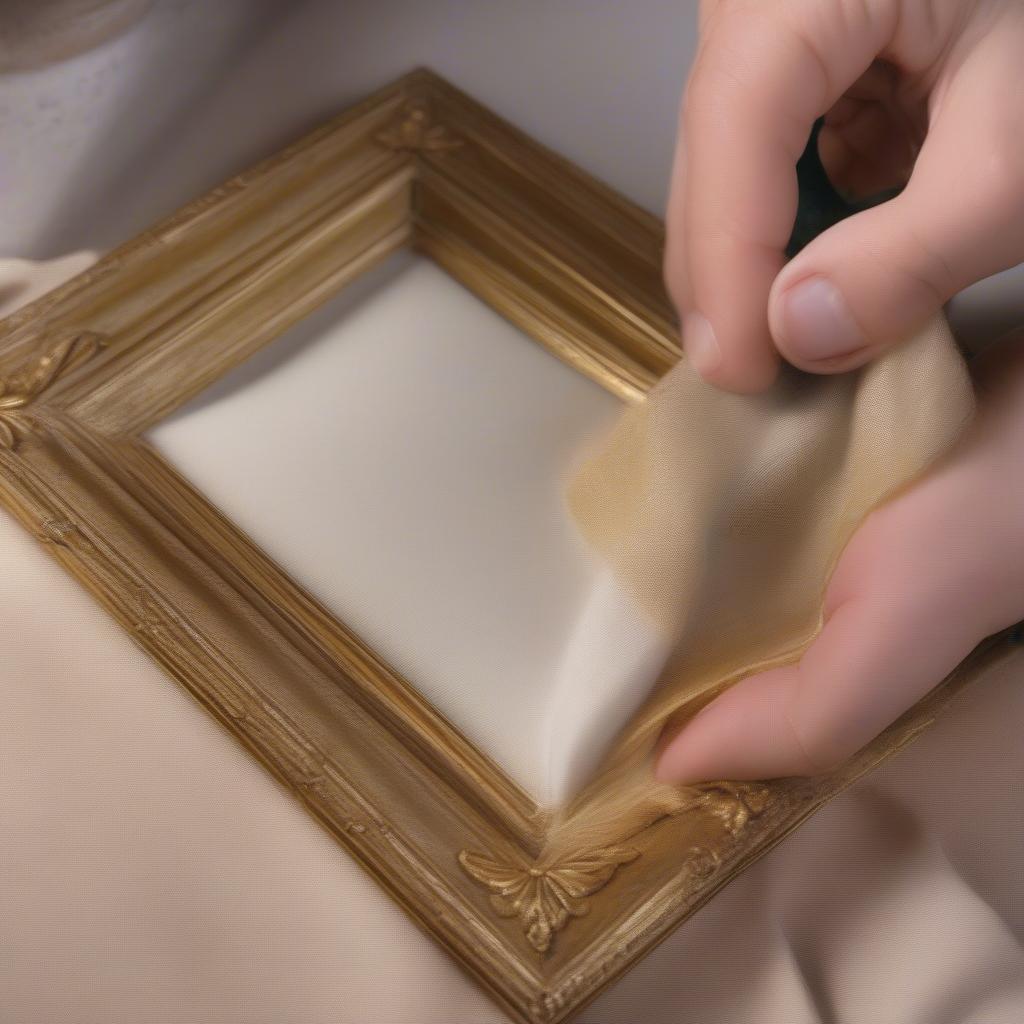 Cleaning a Gold Frame