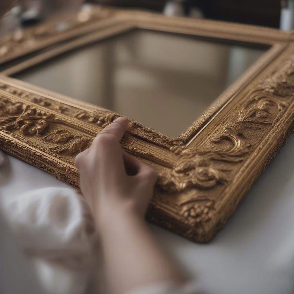 Cleaning Large Gold Frames