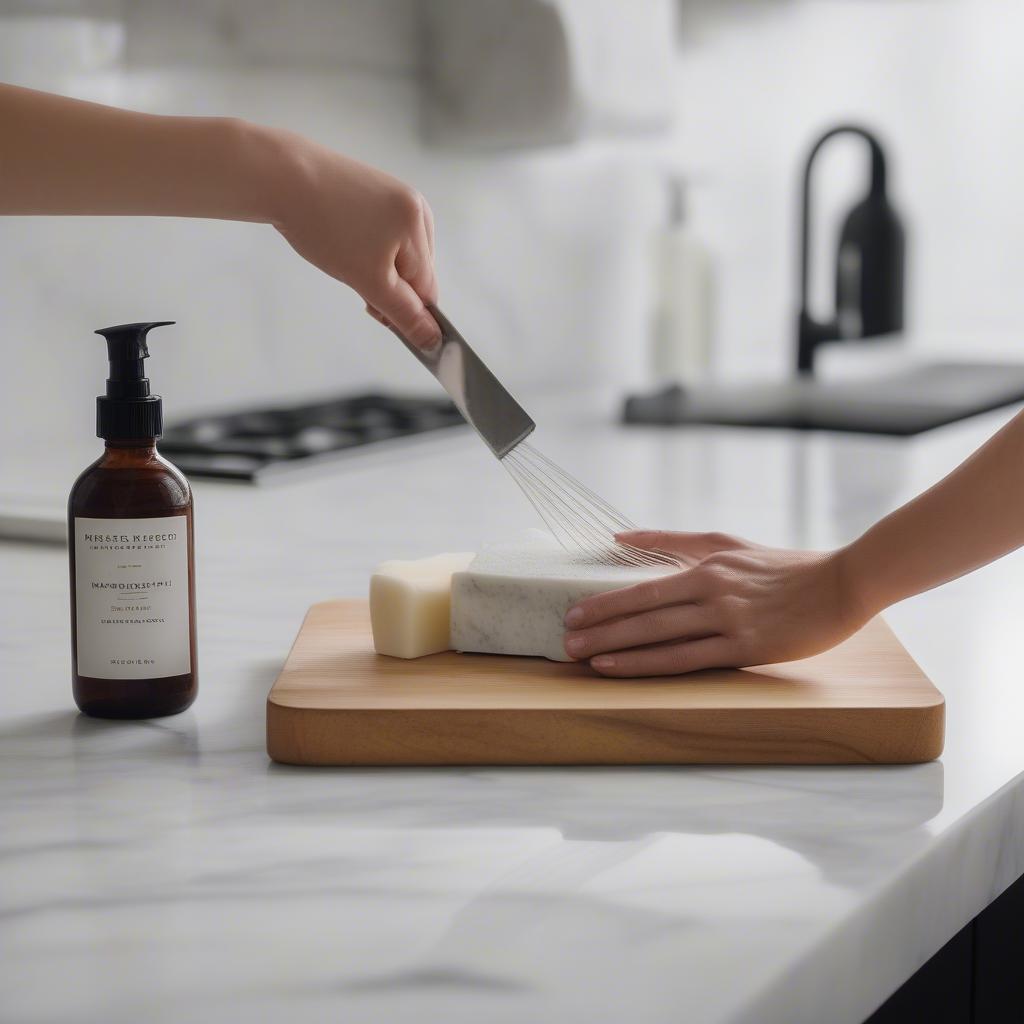 Cleaning Marble Board