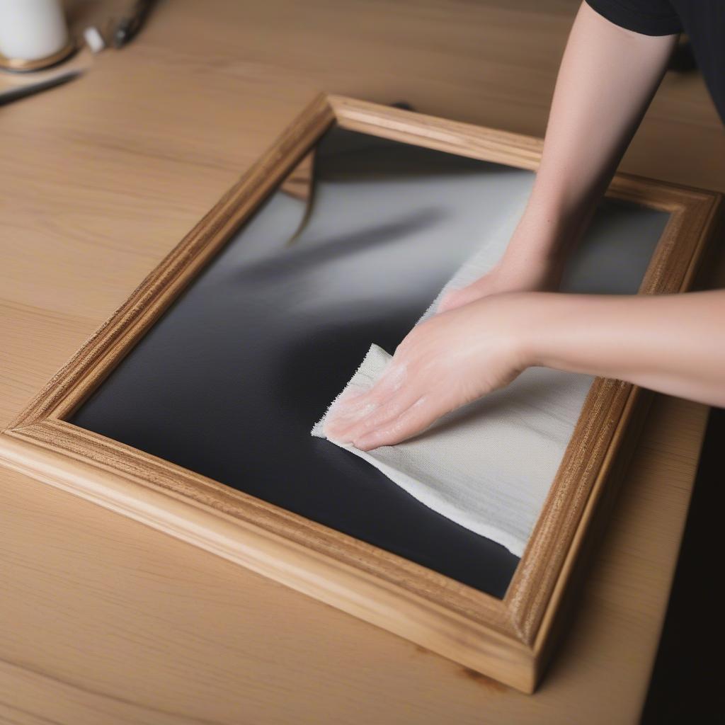 Cleaning a Picture Frame