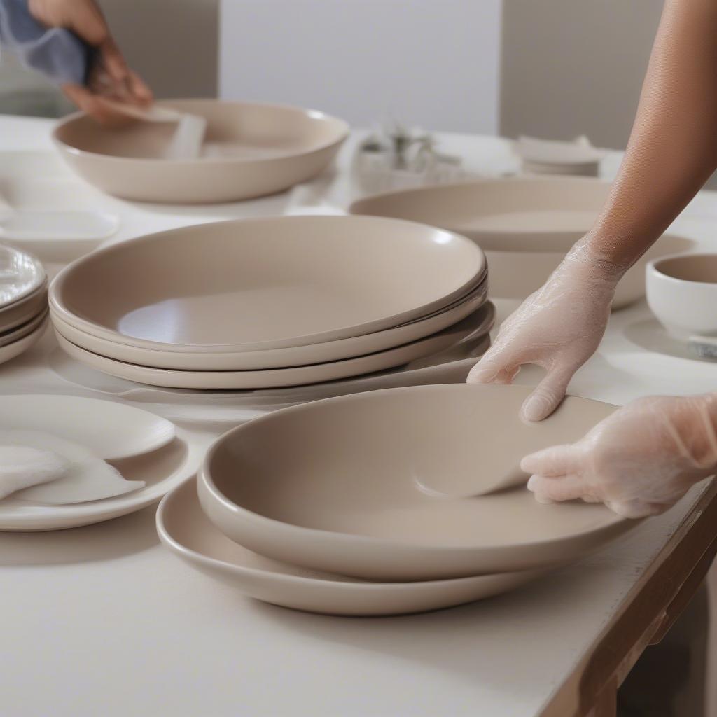 Cleaning Stoneware Dinner Plates