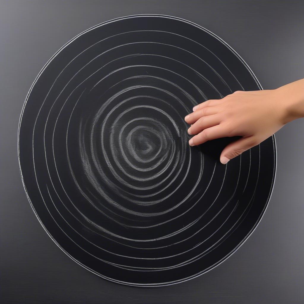 Cleaning a Tabletop Chalkboard