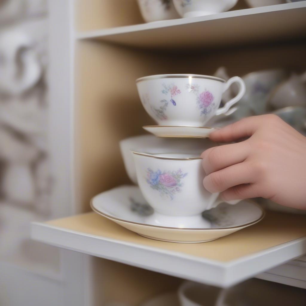 Properly cleaning and storing teacups