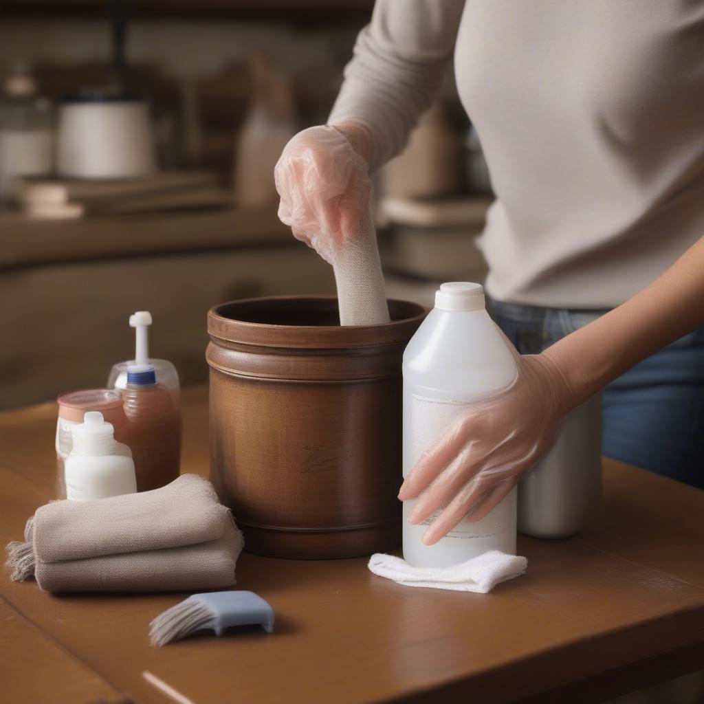 Cleaning Vintage Wooden Canisters