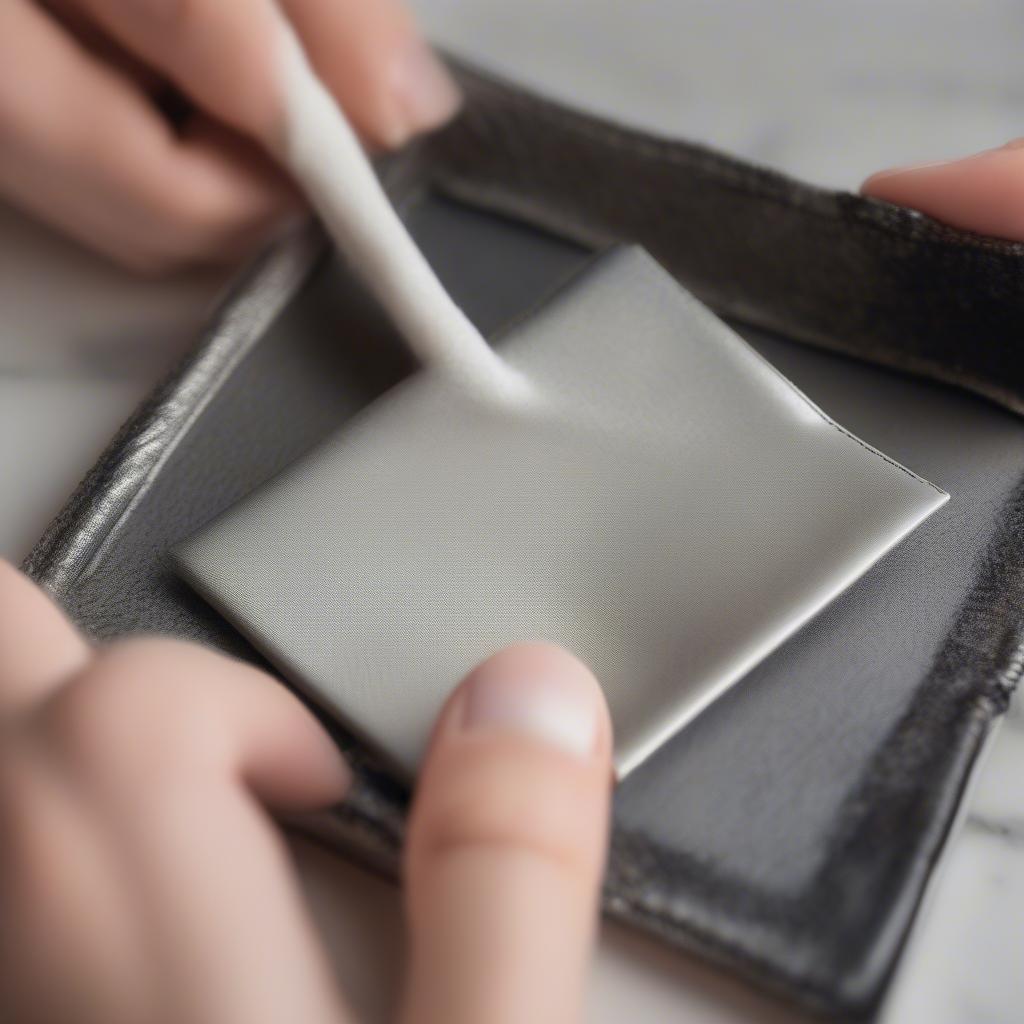 Cleaning a Wallet Picture Holder