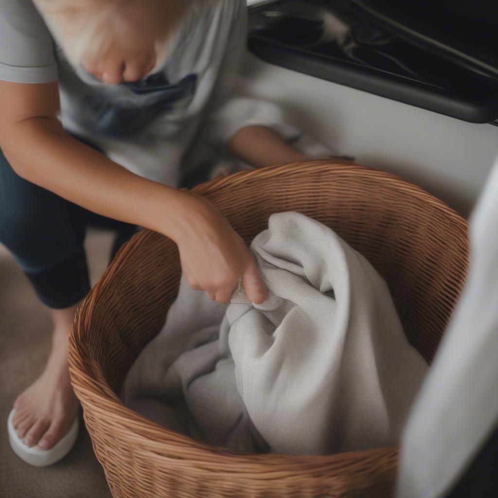 Cleaning Wicker Baskets in an RV