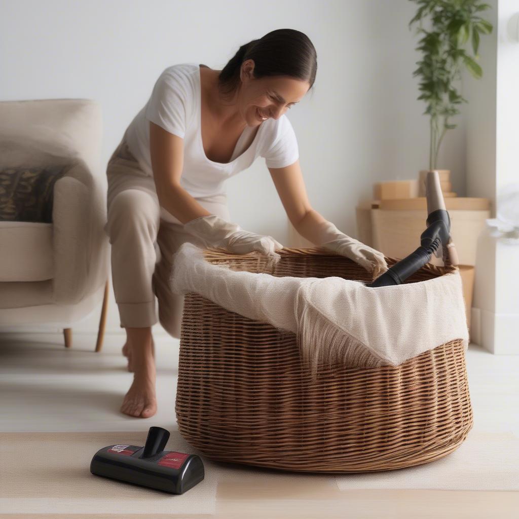 Easy Maintenance: Cleaning a Wicker Dog Basket