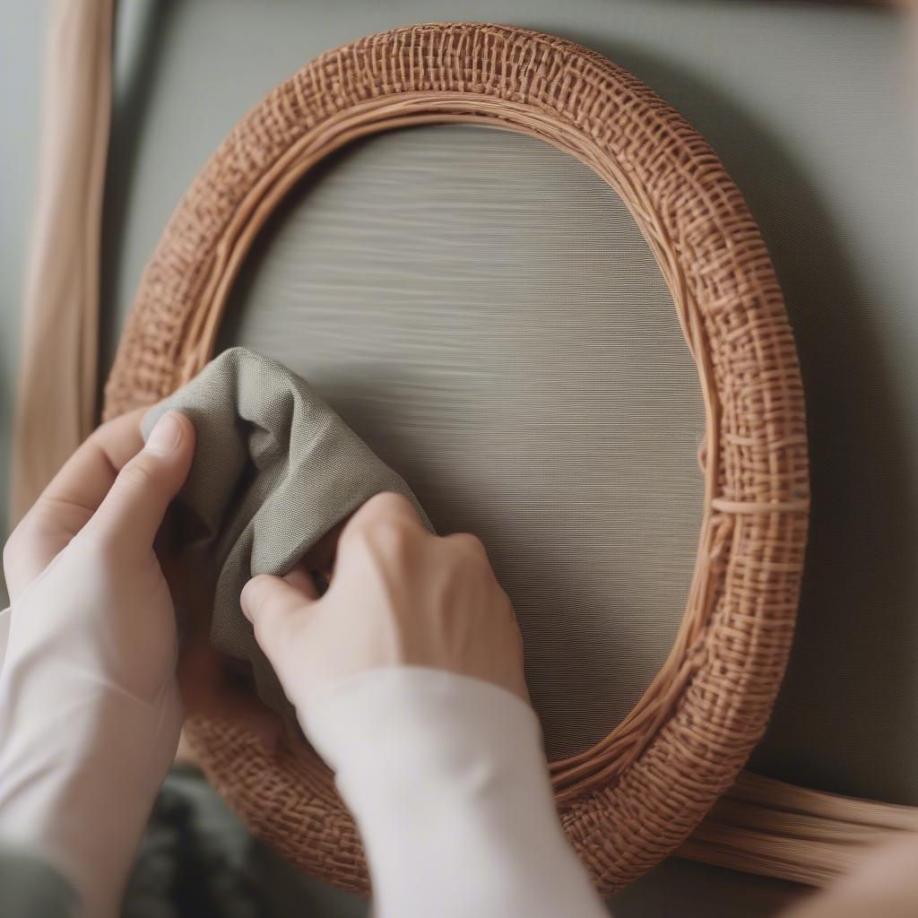 Cleaning Wicker and Rattan Picture Frames