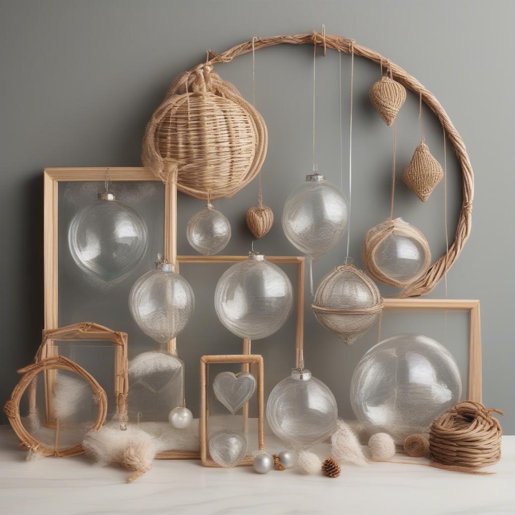 Variety of Clear Picture Ornaments